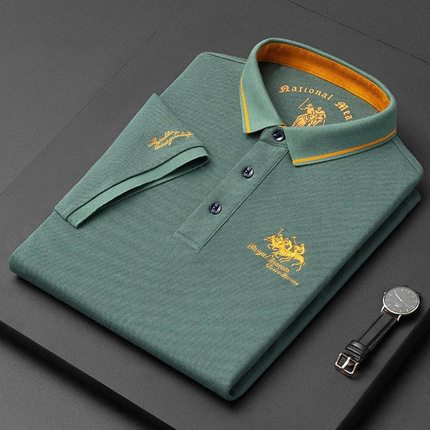 Marque™ - Herrebrodert Polo for en Elegant og Moderne Stil