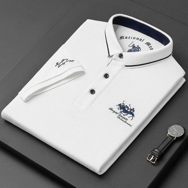 Marque™ - Herrebrodert Polo for en Elegant og Moderne Stil